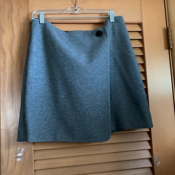 Gray faux wrap skirt - Picture 1 of 1